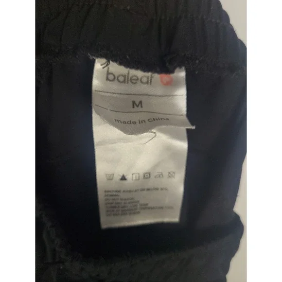Balear Women's Black Athletic Jogger Shorts Size M | Stretch Performance Activew - Picture 9 of 10
